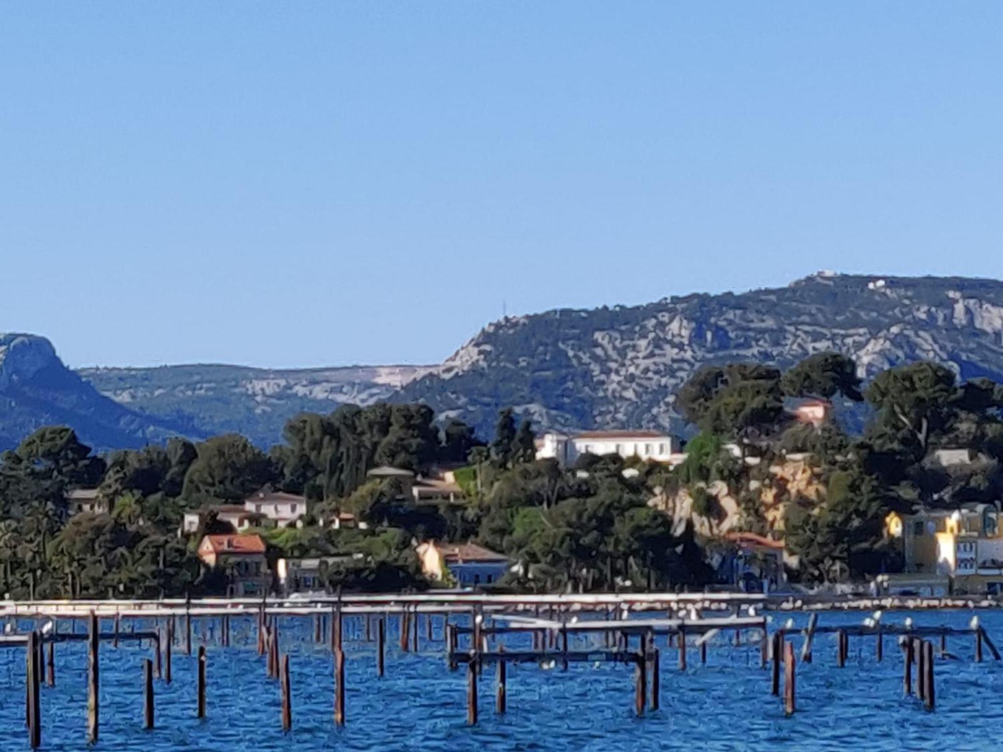 לה סיין סור-מר Villa-Chateau Les Terrasses - Tamaris, Plage Des Sablettes, Mer Au Bas De La Propriete מראה חיצוני תמונה